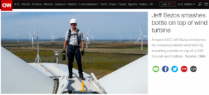 Jeff Bezos Christening Wind Farm