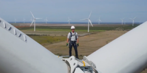 Amazon's Jeff Bezos Christening Lincoln Wind Farm - Mercom Event