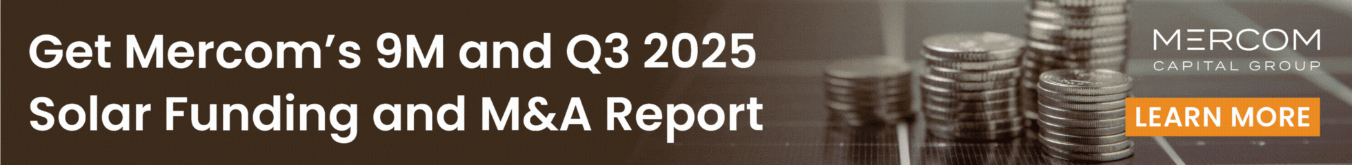 9M and Q3 2025 Solar Funding and MA Report